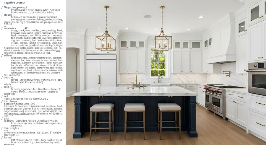 Finished high-end kitchen remodel in a luxury Palm Beach FL residence
